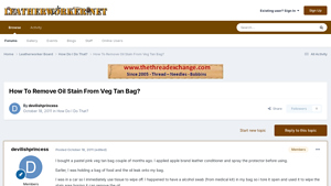 Leatherworker - Veg Tan Bag