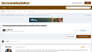 Leatherworker - Faux Leather Material