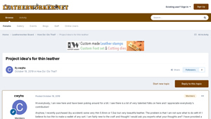 Leatherworker.net - Thin Leather for Crafting