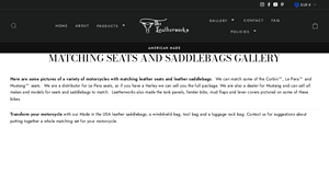 Leatherworks Inc. - Custom Leather Motorcycle Seats & Saddlebags
