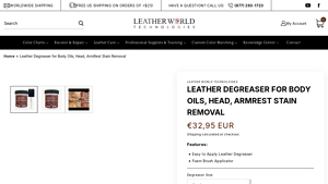 Leather World Tech - Leather Degreaser