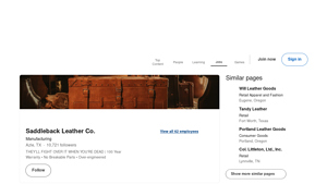 LinkedIn - Full Grain Leather Bags