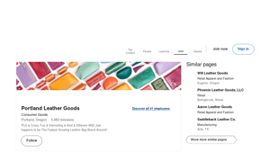 Portland Leather Goods - Handcrafted Leather Products