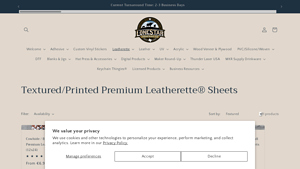 Lone Star Adhesive - Textured Printed Leatherette Sheets