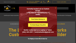 Lone Tree Leatherworks - Custom Hand-Tooled Cowboy Belts