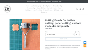LW Leathers - Cutting Punches