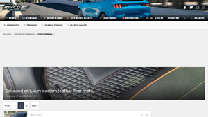 Mache Forum - Luxury Custom Leather Floor Mats