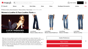 Macy's - Women's Faux Leather Pants