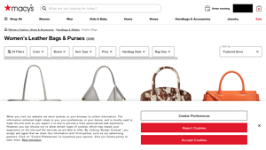 Macy's - Leather Bags