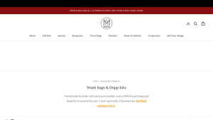 MAHI - Premium Leather Wash Bags