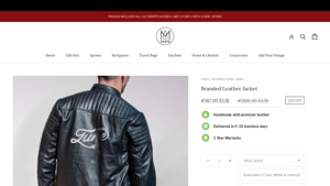 Mahi - Branded Leather Jacket