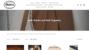Makers Leather Supply - Belt Blanks and Supplies