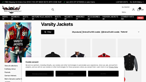 Mara Leather Store - Leather Sleeve Varsity Jacket