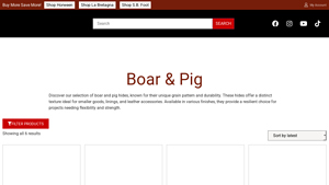 Maverick Leather Company - Boar & Pig Hides