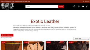 Maverick Leather Company - Exotic Leather Options