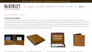 McKinley Leather - Leather Ring Binders