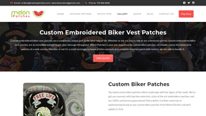 Melon Patches - Custom Embroidered Biker Vest Patches