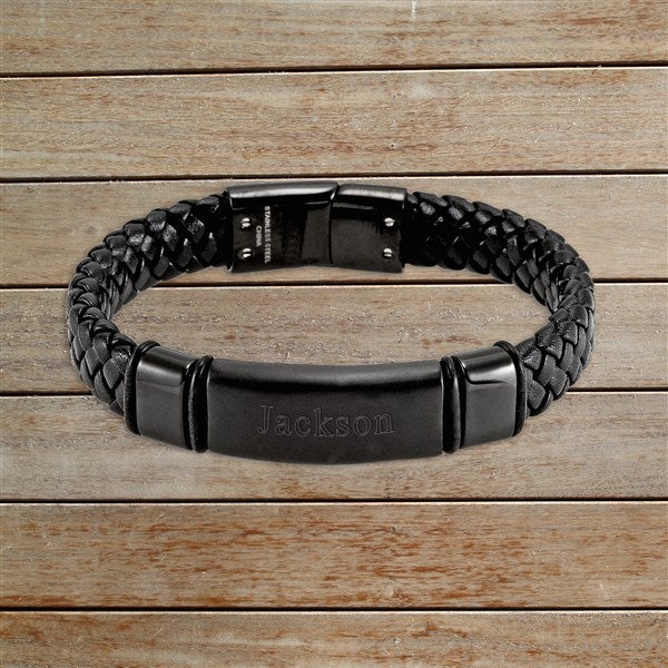 An application scenario or product detail of mens custom leather bracelets - Image 10