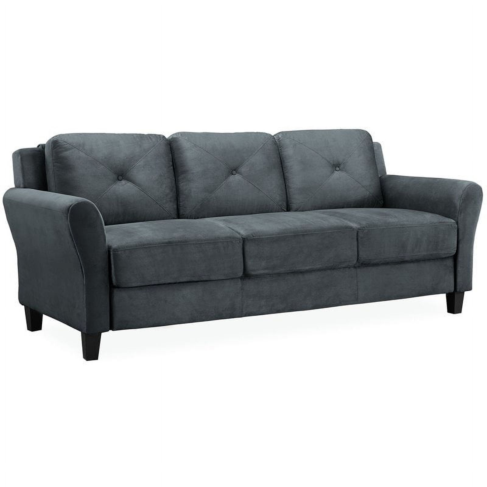An application scenario or product detail of microfiber gray couch - Image 9