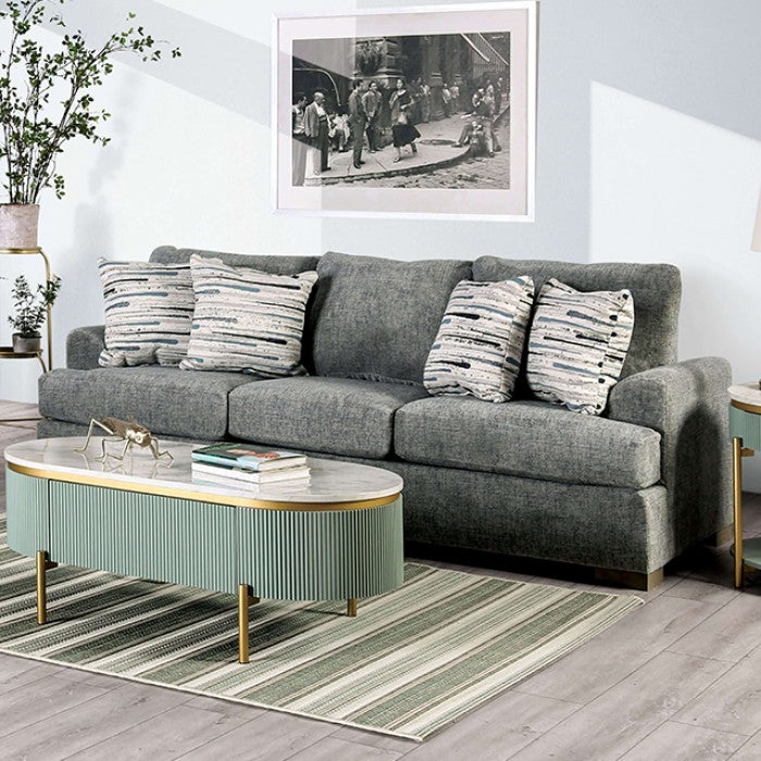 An application scenario or product detail of microfiber gray couch - Image 10