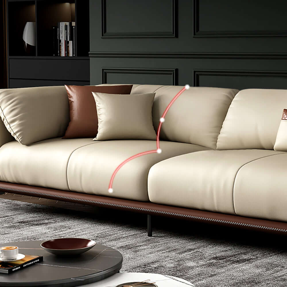 An application scenario or product detail of microfiber leather sofa - Image 3