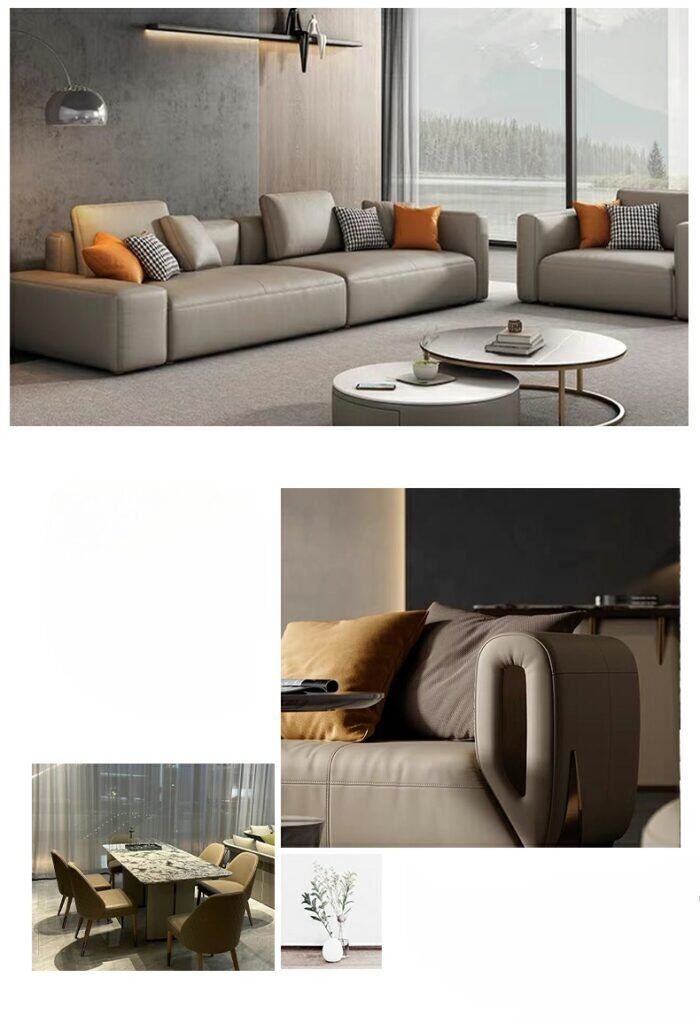 An application scenario or product detail of microfiber leather sofa - Image 9