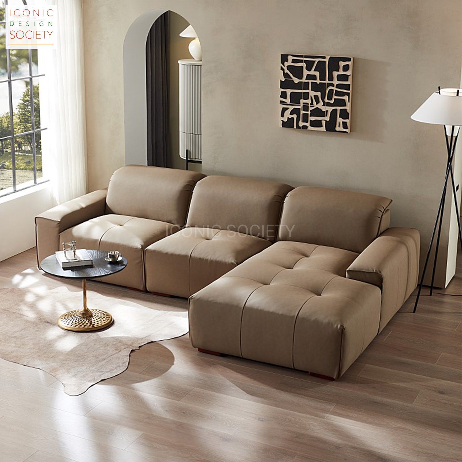 An application scenario or product detail of microfiber leather sofa - Image 19