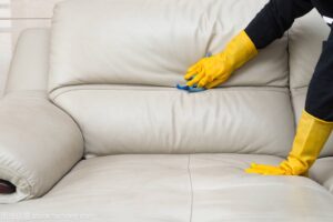 Featured image for the microfiber leather sofa guide