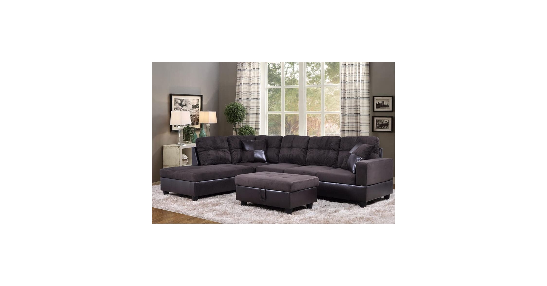 An application scenario or product detail of microfiber microsuede couches - Image 11