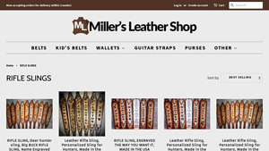 Miller Leather - Handmade Leather Rifle Sling