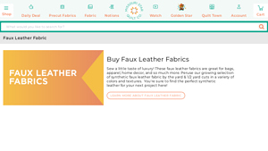Missouri Quilt Co - Faux Leather Fabric
