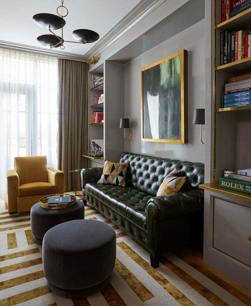 An application scenario or product detail of mixing leather and fabric furniture - Image 18