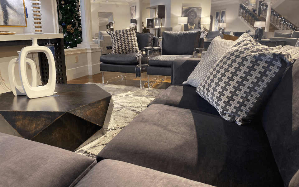 An application scenario or product detail of mixing leather and fabric furniture - Image 20