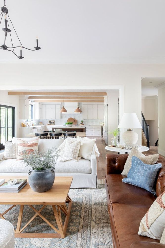 Featured image for the mixing leather and fabric furniture guide