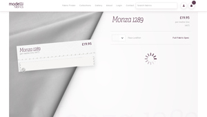 Modelli Fabrics - Red Faux Leather Fabric, Monza 1289