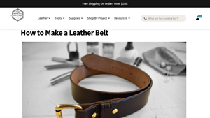 Montana Leather - Hermann Oak Leather Belt Blank Kit
