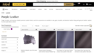Mood Fabrics - Premium Purple Leather