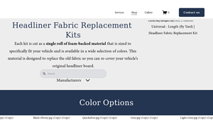 MooN Auto Tops - Headliner Fabric Replacement Kits