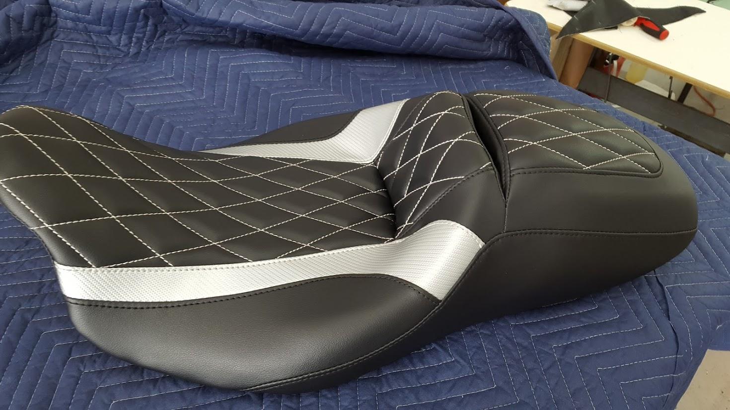 An application scenario or product detail of motorcycle seat fabric upholstery - Image 8