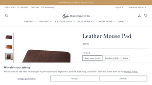 Murdy Creative - Leather Mouse Pad