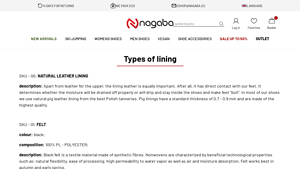 Nagaba - Natural Leather Lining