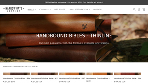 Narrow Gate Leather - Handbound Thinline Bibles
