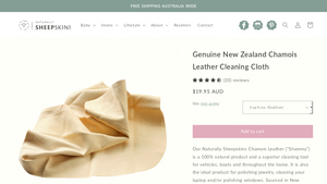 Naturally Sheepskins - Genuine Chamois Leather Cleaning Cloth