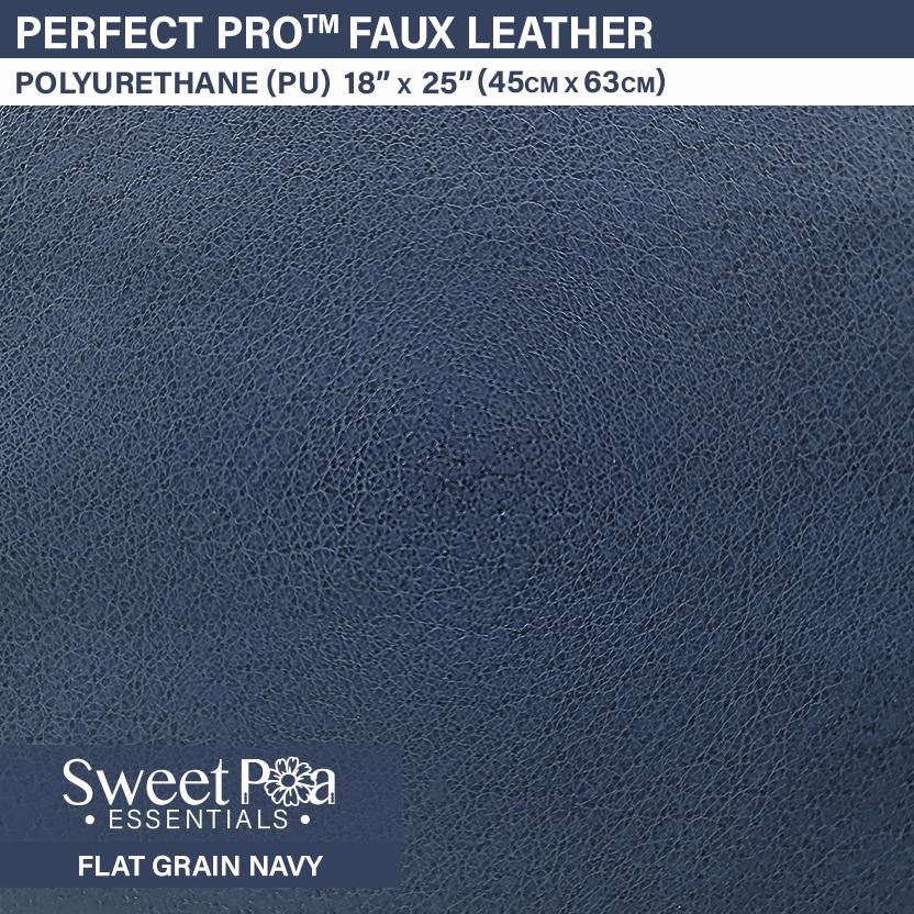 An application scenario or product detail of navy blue faux leather fabric - Image 18