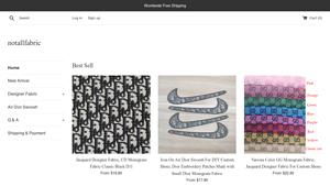 Not All Fabric - Designer Fabrics for Custom Shoes