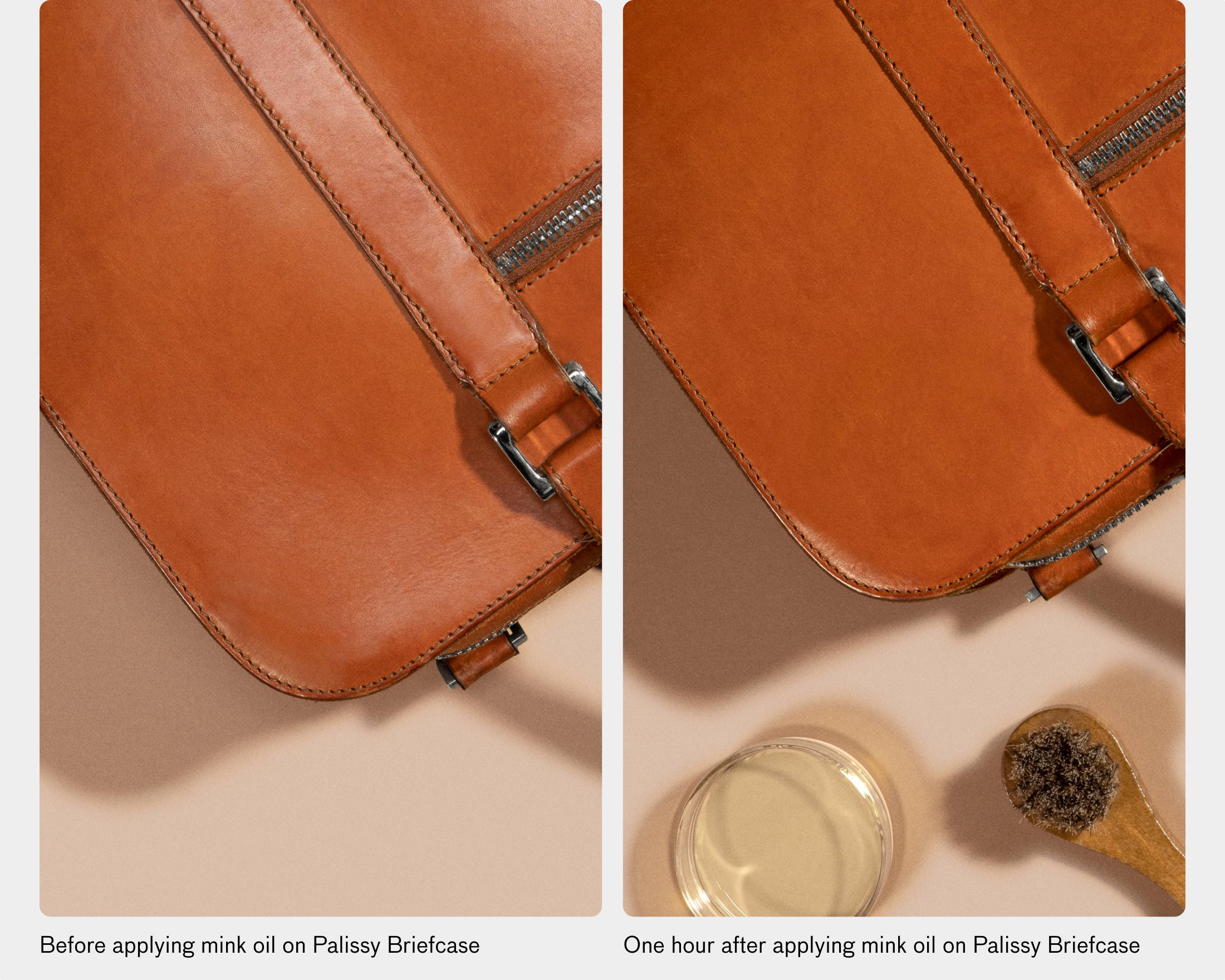 An application scenario or product detail of oil spot on leather - Image 7