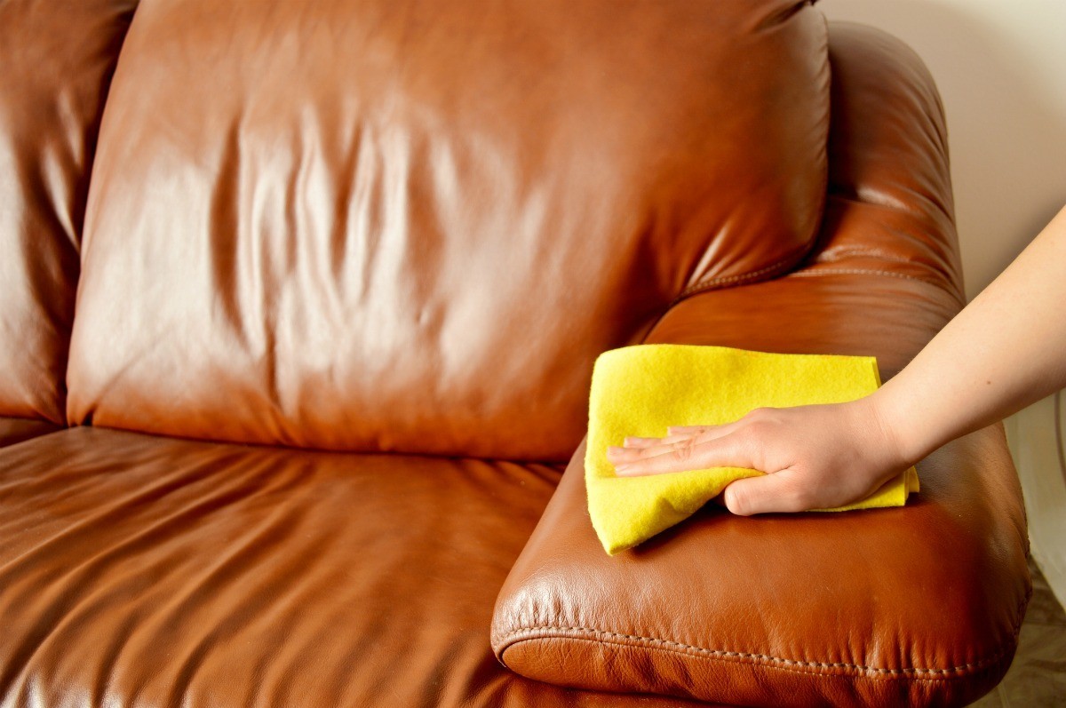 Featured image for the oil stain on leather couch guide