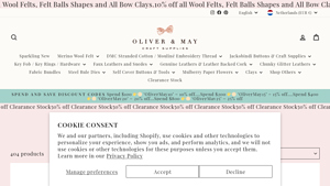 Oliver & May - Faux Suede & Leatherette Fabrics