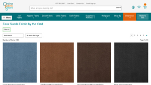 Online Fabric Store - Faux Suede Fabric