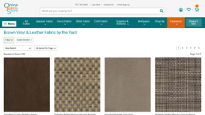 Online Fabric Store - Upholstery Vinyl & Leather